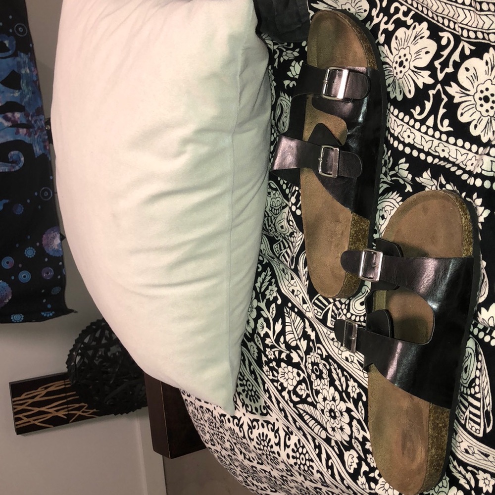 Knock off Birkenstocks, lightly used